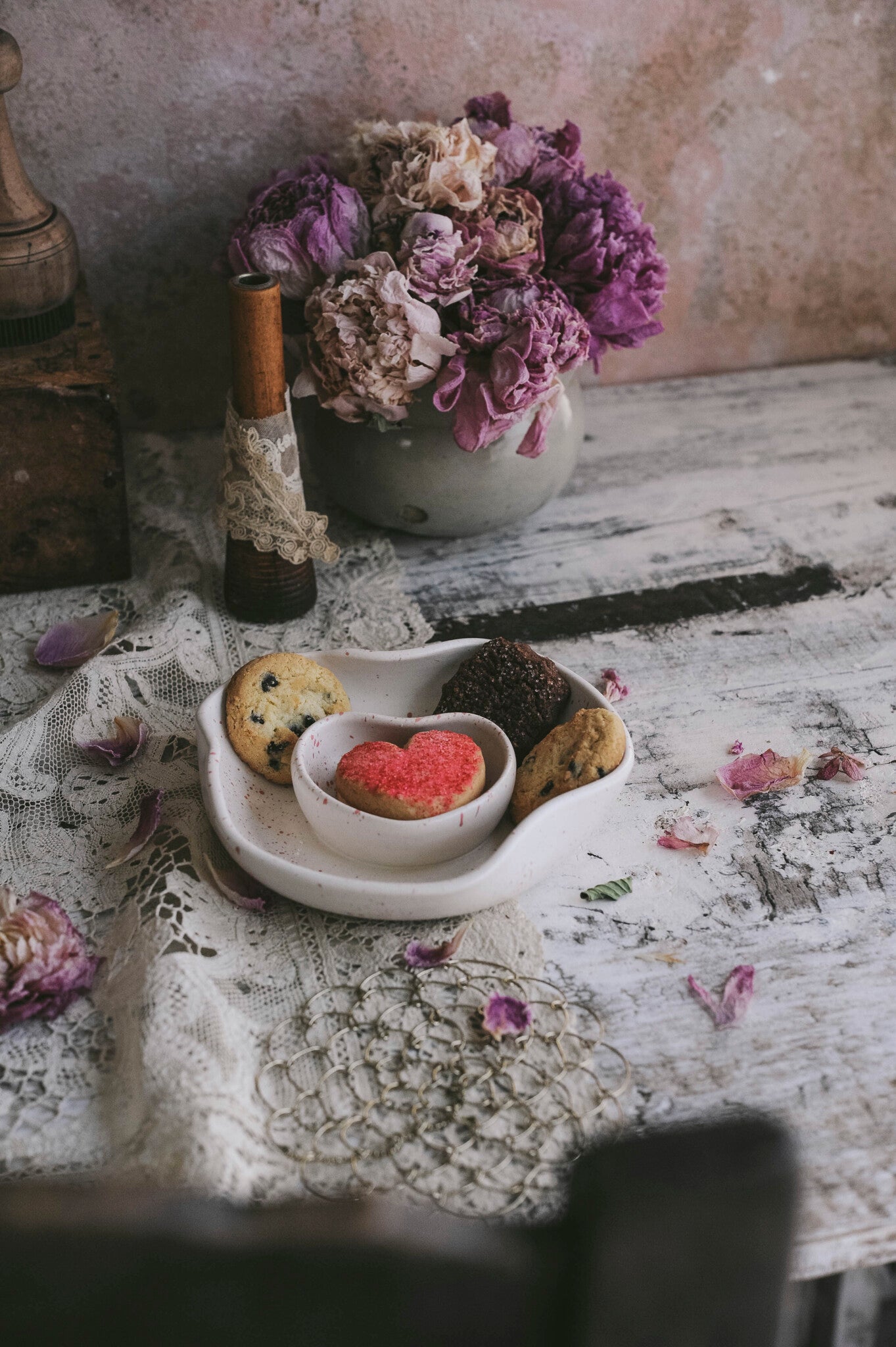 Heart Snack Bowl - Sparkling Rosé