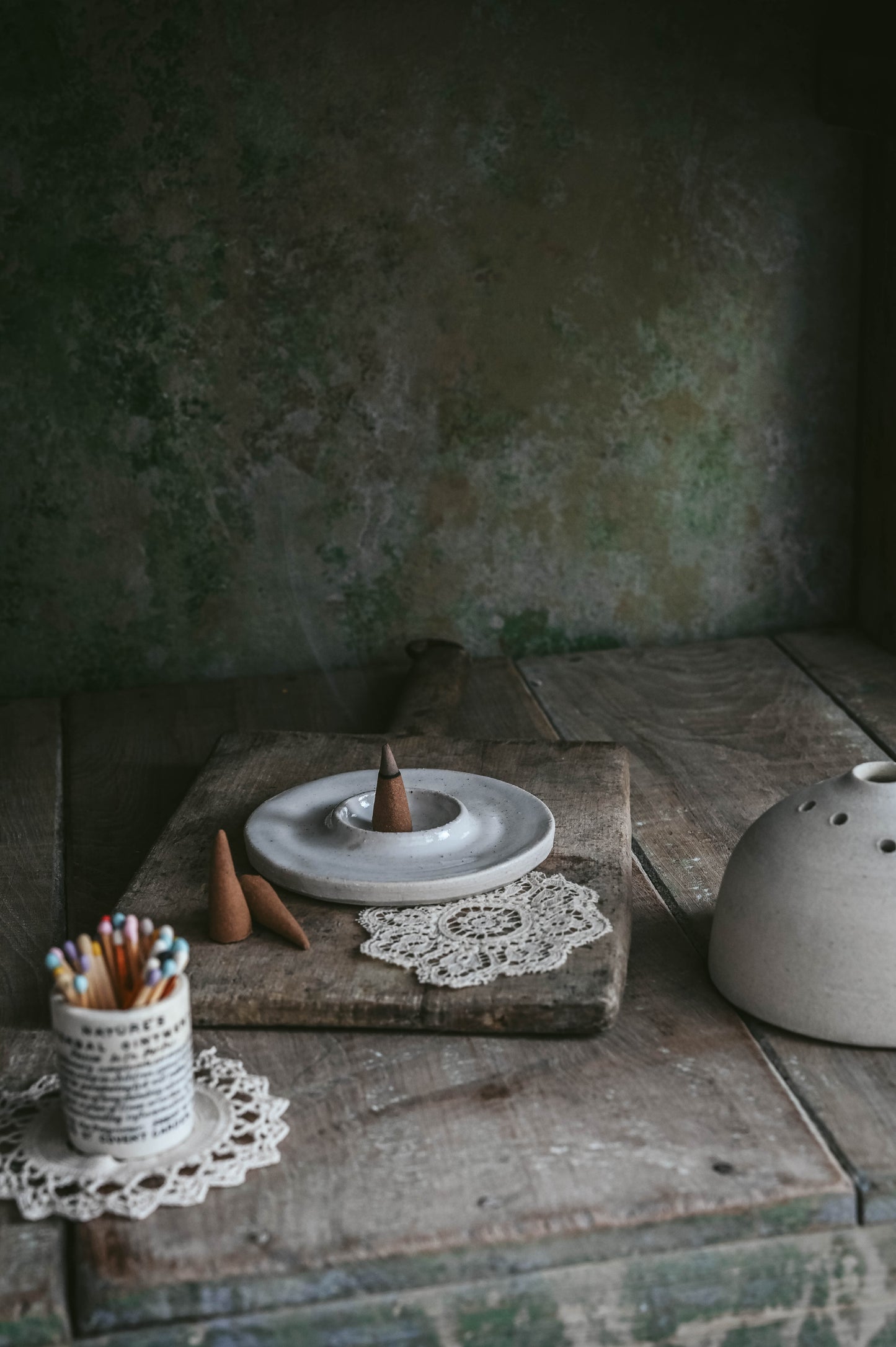 Habibi Incense Burner & Flower Frog Set