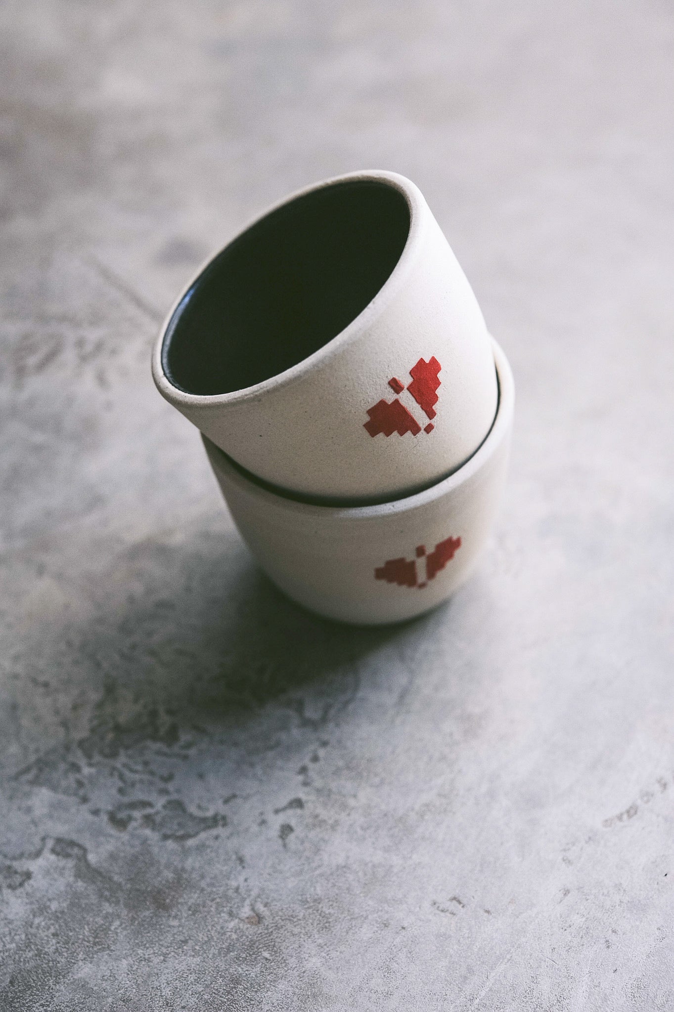 Heart Tatreez Espresso Cup - Set of 2