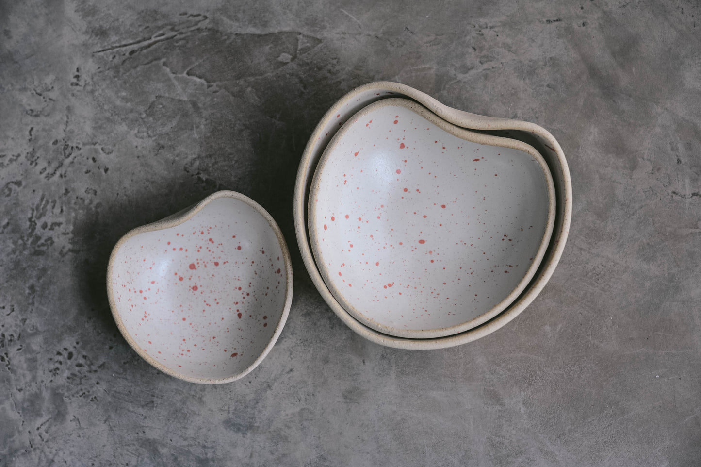 Heart Nesting Bowl Set - Sparkling Rosé